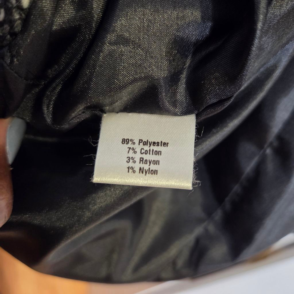 Saks Fifth Avenue Gray Black Tweed Top Size 6 - Picture 5 of 5